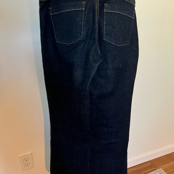 J. Crew wide leg dark denim jeans size 8 - Picture 3 of 7